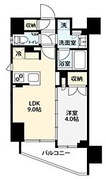 フレンシア椎名町 1LDKの間取図画像