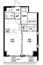 GreenFortKawada 1LDKの間取図画像
