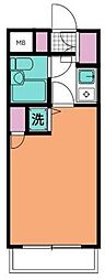 コスモ横浜保土ケ谷 1Kの間取図画像
