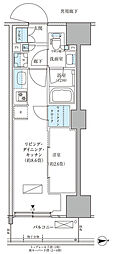 パークアクシス品川天王洲アイル 1LDKの間取図画像