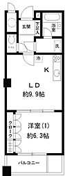 ニチレイ明石町ビル 1DKの間取図画像