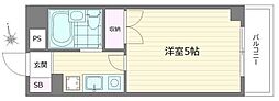 フレクション相模原 1Kの間取図画像