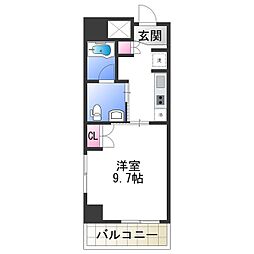 エル・セレーノ住之江 1Kの間取図画像