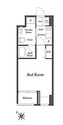 ニューシティアパートメンツ新川2 3階1Kの間取り