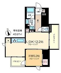 アトラス秋葉原カルモード 1LDKの間取図画像