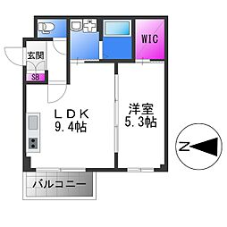 Urban Coat Fuse 1LDKの間取図画像