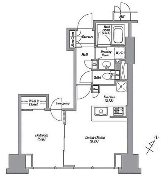 レキシントンスクエア白金高輪 ｜東京都港区高輪１丁目(賃貸マンション1LDK・20階・42.03㎡)の写真 その2