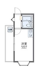 レオパレストサ 1Kの間取図画像