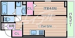 Osaka Metro今里筋線 蒲生四丁目駅 徒歩7分の賃貸マンション 3階1LDKの間取り