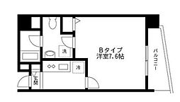 アヴァンセ戸越 1Kの間取図画像