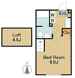 リオラ 1Kの間取図画像