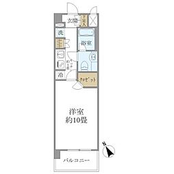 エコロジー上板橋レジデンス 1Kの間取図画像