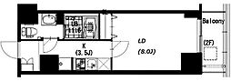 エスティメゾン押上 1Kの間取図画像