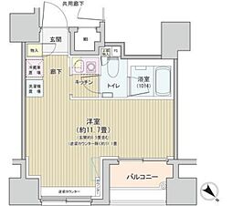 アネーロ銀座 3階1Kの間取り