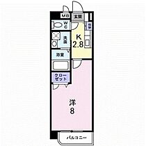 プロスペールＳ 304 ｜ 福岡県久留米市東合川８丁目8-7（賃貸マンション1K・3階・26.39㎡） その2