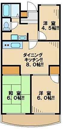 グリーンコーポ金田1_間取り_0
