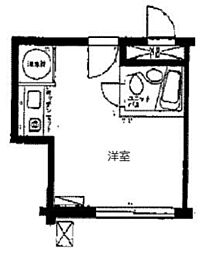 プライム赤坂 ワンルームの間取図画像