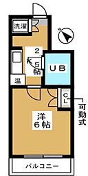ダイヤモンドレジデンス西小山 1Kの間取図画像