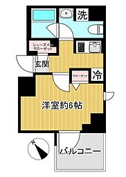 SHOKEN Residence横浜鶴見IV 4階1Kの間取り