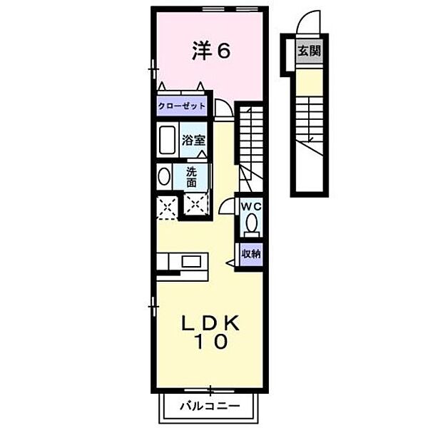 グレイスフル ｜東京都東村山市秋津町２丁目(賃貸アパート1LDK・2階・42.37㎡)の写真 その2