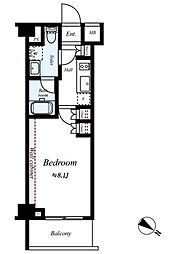 ブライズ蒲田イースト 1Kの間取図画像