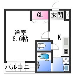間取図画像 1K
