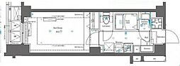 AZEST中板橋 1Kの間取図画像