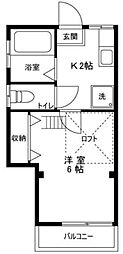 SPACIA三軒茶屋弐番館 1LDKの間取図画像