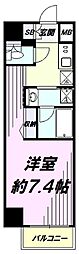 メインステージ立川 1Kの間取図画像
