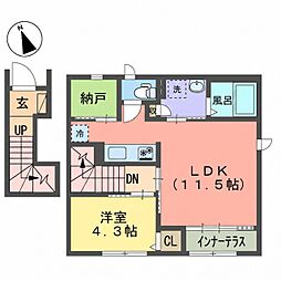 メゾン瑞祥 1SLDKの間取図画像