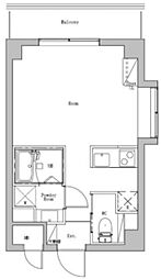 ストーク北新宿 ワンルームの間取図画像