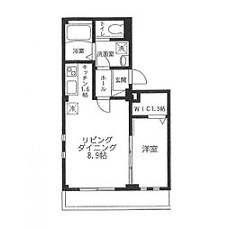 ヴィーゼンシュロス 2階1LDKの間取り