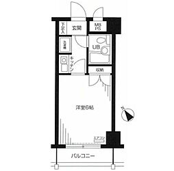 シティコープ目白 1Kの間取図画像