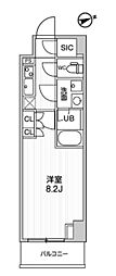 ALTERNAOTSUKA 1Kの間取図画像