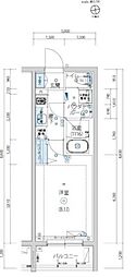 ARTESSIMOBLOSS 1Kの間取図画像