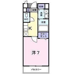 間取図画像 1K
