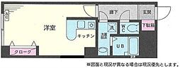 エナジー吉野町 ワンルームの間取図画像