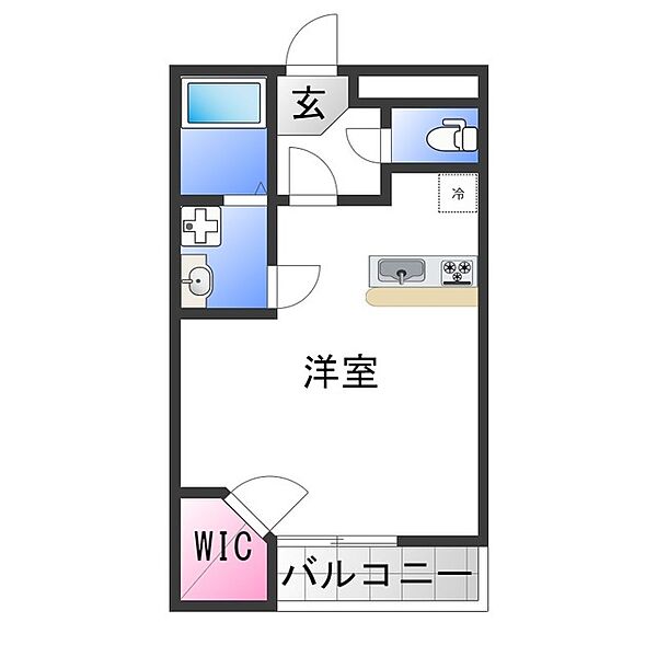 大阪府泉大津市我孫子(賃貸アパート1K・2階・31.00㎡)の写真 その2