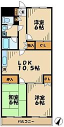 プランドール 3LDKの間取図画像