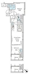 パークアクシス押上レジデンス 2LDKの間取図画像