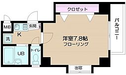 ビルトモア西新宿 1Kの間取図画像