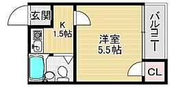 シャンクレール御陵前 地下1階