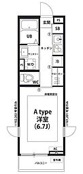 ハイツ・ルミエール 1Kの間取図画像