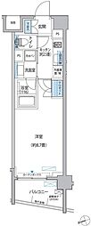 プラネソシエ大森山王 1Kの間取図画像