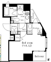 Urbanex神保町 1Kの間取図画像