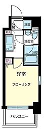 エクセリア芝大門 1Kの間取図画像