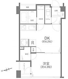 イトーピア白金ステーションプラザ 4階1LDKの間取り