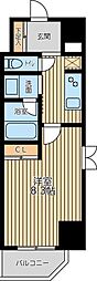 シティラックスヨコハマ 1Kの間取図画像