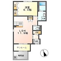 ボン　セジュール 101 ｜ 新潟県見附市市野坪町1030（賃貸アパート1LDK・1階・45.52㎡） その2