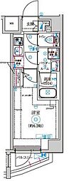 セジョリ高井戸II 1Kの間取図画像